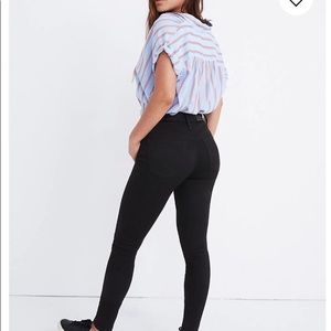 Madewell Curvy Super High Rise Skinny jeans black